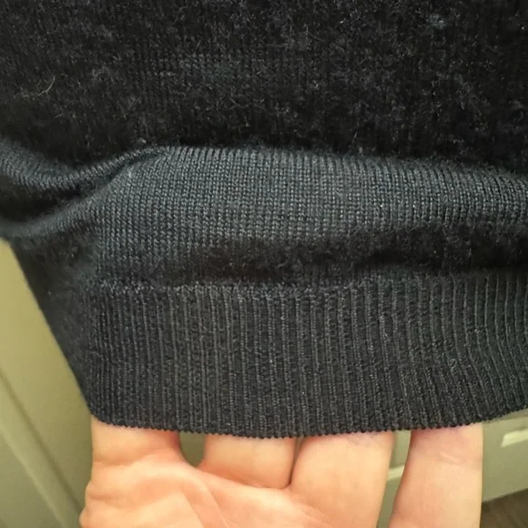 DOLCE & GABBANA cashmere & silk blend light knit long line short sleeve sweater - Picture 5 of 8